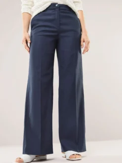 Marlenehose mit Struktur