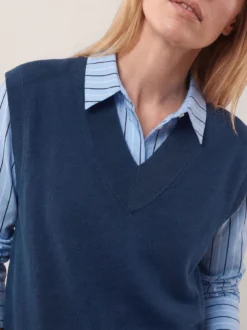 Merino Pullunder mit V-Ausschnitt