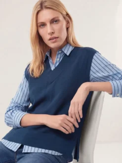 Merino Pullunder mit V-Ausschnitt