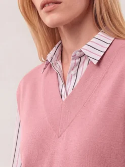Merino Pullunder mit V-Ausschnitt
