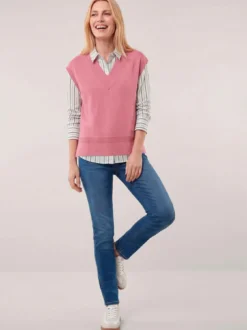Merino Pullunder mit V-Ausschnitt