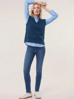 Merino Pullunder mit V-Ausschnitt