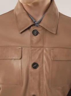 Multitaschen Lederjacke