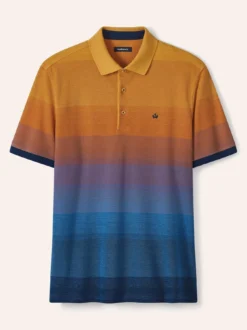 Ombre Streifenpolo Hitzefrei