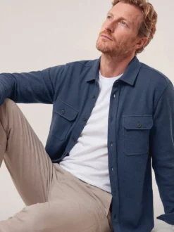 Overshirt mit Struktur