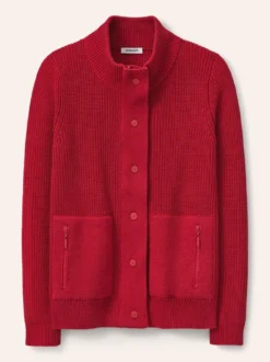 Patentstrickjacke aus Baumwolle