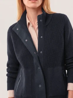 Patentstrickjacke aus Baumwolle