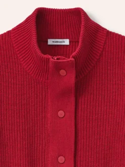 Patentstrickjacke aus Baumwolle
