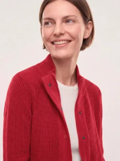 Patentstrickjacke aus Baumwolle
