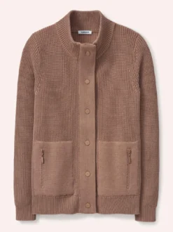Patentstrickjacke aus Baumwolle
