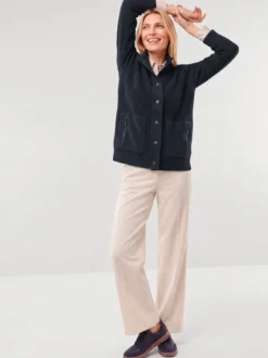 Patentstrickjacke aus Baumwolle