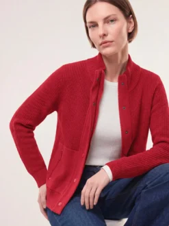 Patentstrickjacke aus Baumwolle
