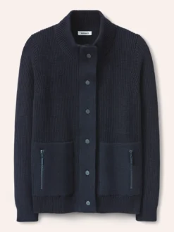 Patentstrickjacke aus Baumwolle
