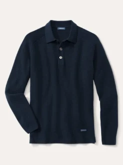 Patentstrick-Polopullover
