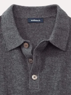 Patentstrick-Polopullover