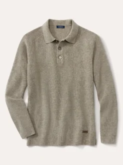 Patentstrick-Polopullover