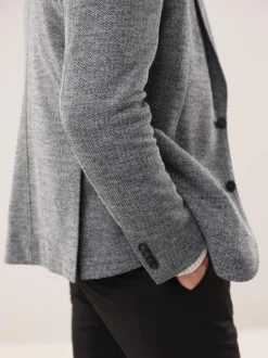 Pfeffer und Salz Jersey Sakko