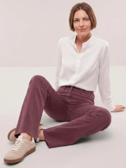 5 Pocket Jeans mit weitem Bein