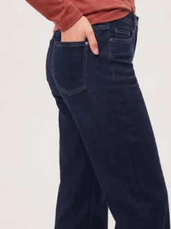 5 Pocket Jeans mit weitem Bein