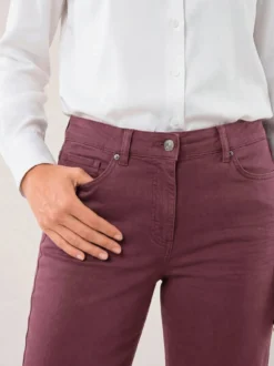 5 Pocket Jeans mit weitem Bein