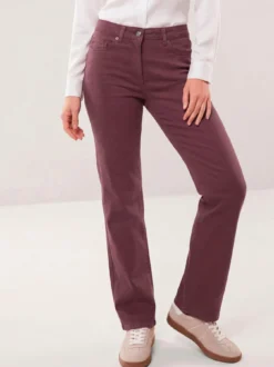 5 Pocket Jeans mit weitem Bein