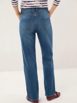 5 Pocket Jeans mit weitem Bein