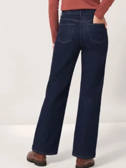 5 Pocket Jeans mit weitem Bein