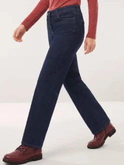 5 Pocket Jeans mit weitem Bein