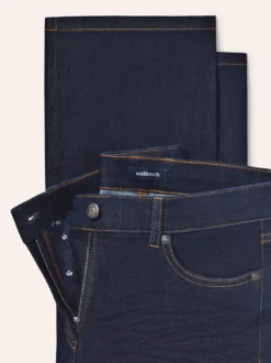 5 Pocket Jeans mit weitem Bein