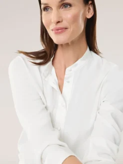Polo Bluse aus Seide