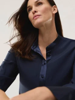 Polo Bluse aus Seide
