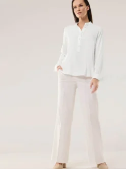 Polo Bluse aus Seide