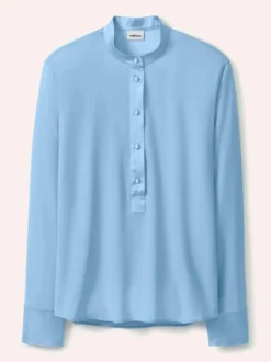 Polo Bluse aus Seide