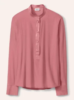 Polo Bluse aus Seide