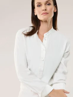 Polo Bluse aus Seide