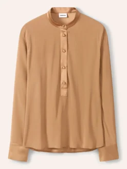 Polo Bluse aus Seide
