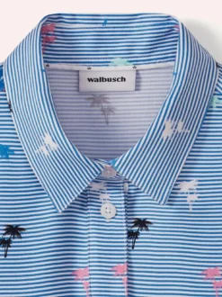 Polo Bluse aus Viskose