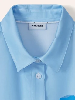 Polo Bluse aus Viskose