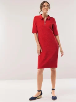 Polokleid mit Struktur