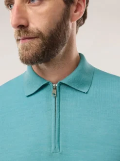 Polo-Pullover Merino Extrafein