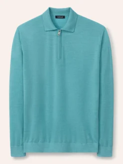 Polo-Pullover Merino Extrafein
