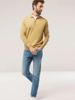 Polo-Pullover Merino Extrafein