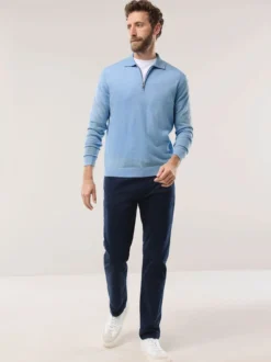 Polo-Pullover Merino Extrafein