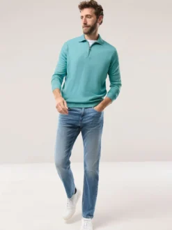 Polo-Pullover Merino Extrafein