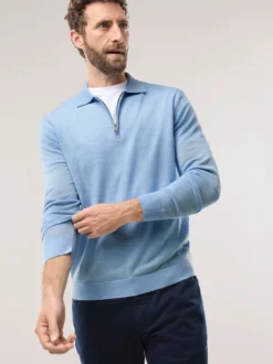 Polo-Pullover Merino Extrafein