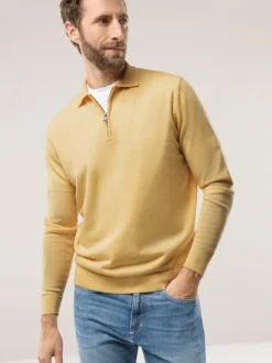Polo-Pullover Merino Extrafein