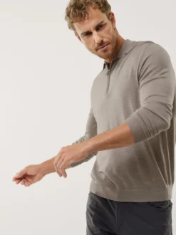 Polo-Pullover Merino Extrafein