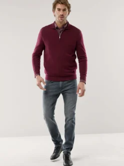 Polo-Pullover Merino Extrafein
