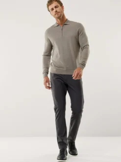 Polo-Pullover Merino Extrafein