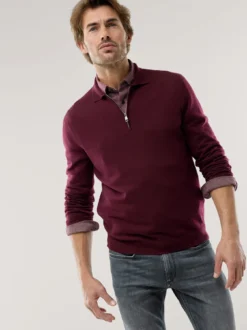 Polo-Pullover Merino Extrafein